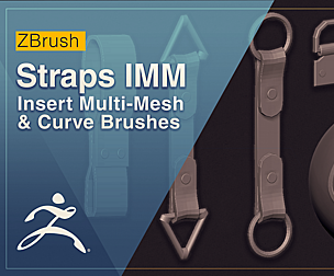 12 Strap Brushes for ZBrush