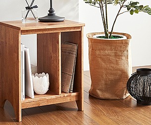 mini bedside side table shelf