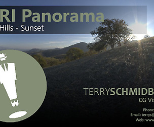 HDRI Panorama - Rolling Hills Sunset