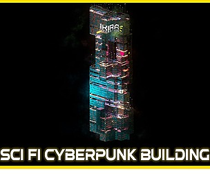 Sci-Fi Cyberpunk City Building 3