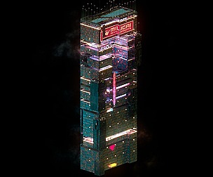 Sci-Fi Cyberpunk City Building 7
