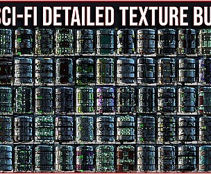 84 Sci Fi Detailed Hard Surface Texture Material