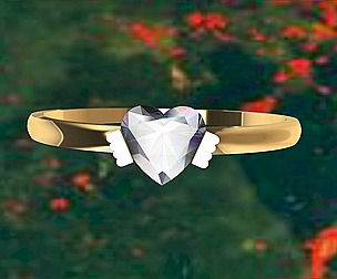 heart engagement  ring stl verified