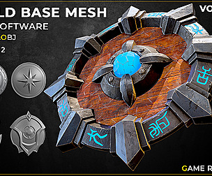 30 Shield Base Mesh Vol-02 (Game Ready)