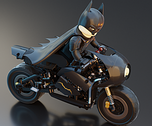 Lego Batman with new Bike