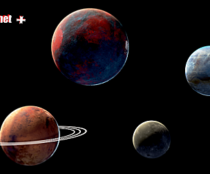 Planet mini pack Low-poly