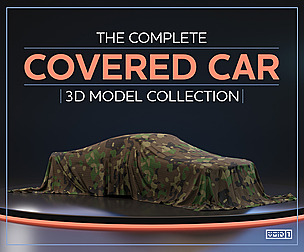 The Complete Covered Car 3D Model Collection