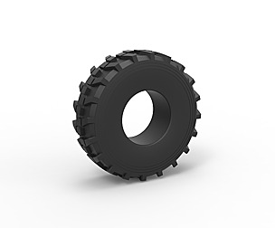 Military truck tire 8 Scale 1:25