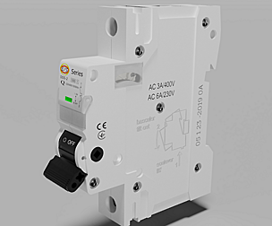 Electric circuit breaker with detailed mechanism