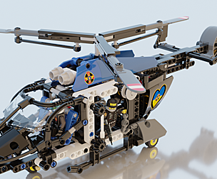 Lego Helicopter UA Air Force