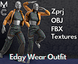 Edgy No.1 : Marvelous Designer + Clo3d
