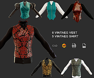 Vintage shirt and vest