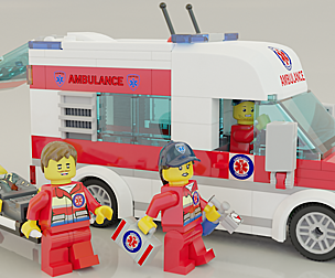 Lego Ambulance and paramedics squad