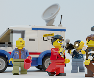 Lego crew reporters