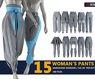 Woman clothing / 15 Type of Pants