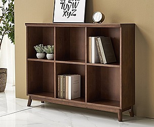 Oteca Solid Wood Bookcase Low 1200