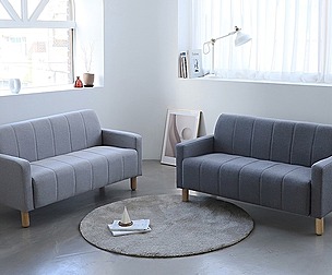 Honi 2 person fabric sofa
