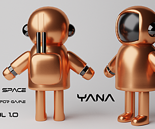 Low poly doll space - YANA