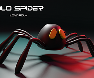 Low poly spider - LOLO