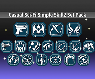 Casual Sci-Fi Simple Skill 2 Set Pack