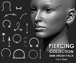 Piercing IMM Brush Pack (16 in One)