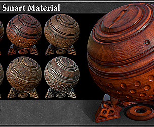 30 Wood Smart Material Vol.1 + tutorial