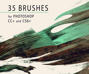 Gritty textured Brushes
