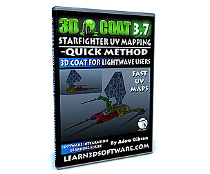 3D Coat -UV Mapping a StarFighter -Quick Method