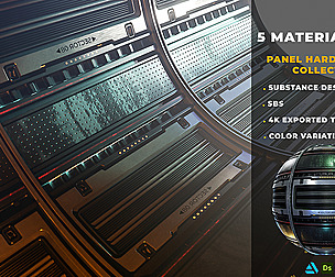 5 SCI FI MATERIAL HARDSURFACE COLLECTION VOL 01