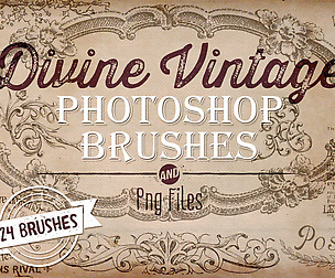 Divine Vintage Photoshop Brushes
