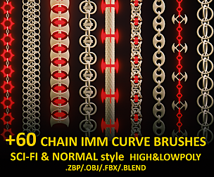 +60 CHAIN IMM BRUSHES_SCI-FI & NORMAL STYLE