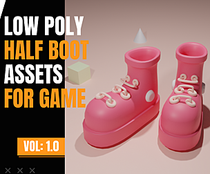 Low Poly Half Boot