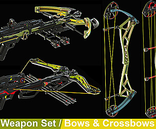 Archer Weapon Set / Bows & Crossbows