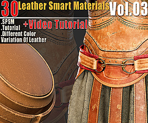 30 Leather Smart Materials Vol.03 + Video Tutorial