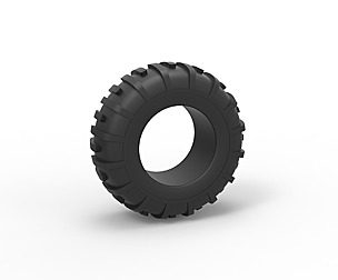 Offroad tire 37 Scale 1 to 25