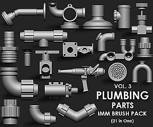 Plumbing Parts IMM Brush Pack (21 in One) Vol.3