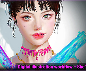 Digital Portrait workflow - She is C8