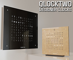 Qlocktwo designer clocks