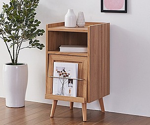 hazel flap door side table