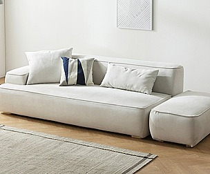 Style Clean Washable Fabric Sofa
