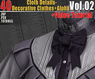 40 Cloth Details Decorative Clothes Alpha Vol02