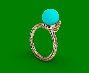 ICE CREAM PEARL RING