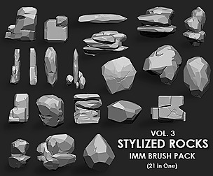 Stylized Rock IMM Brushes 21 in one Vol. 3