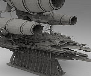 Cathedral Airship 4 3D model