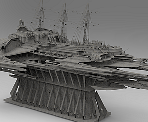 CATHEDRAL AIRSHIP 4 3D MODEL