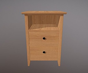 Wooden Bedside Table