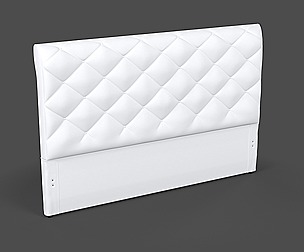 White Fabric Headboard