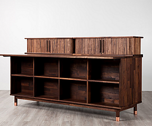 Daisy Walnut Island Table
