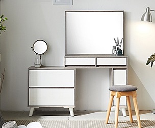 Bright storage vanity set