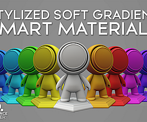 Stylized Soft Gradient Smart Material